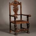 Revivalstyle Carved Beech Armchair