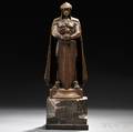Otto SchmidtHofer German 18731925 Bronze Figure of a Norse Warrior