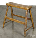 New England painted primitive work stool