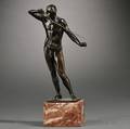 Ludwig Eisenberger German active 1895c 1935 Bronze Figure of a Male Athlete