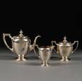 Threepiece Reed  Barton Sterling Silver Tea Set