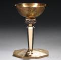Goldwashed Sterling Silver and Ivory Chalice