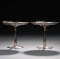 Pair of Tiffany  Co Sterling Silver Tazza