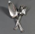 Two Pieces of Tiffany  Co Wave Edge Pattern Sterling Silver Flatware