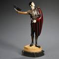 After Roland Paris Austrian 18941915 Art Deco Enameled Metal and Ivory Figure of a Matador