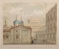 Colored Lithograph Depicting Terem Palace in the Kremlin