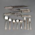 Assembled Gorham Old Medici Pattern Sterling Silver Flatware Service