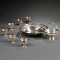 Group of American Reticulated Sterling Silver Hollowware
