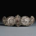 Silver Silvergilt and Filigree Yom Kippur Belt Buckle