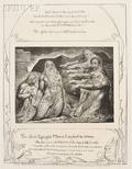 William Blake British 17571827 Two Plates from The Book of Job