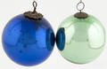 Two German Kugel Christmas ornaments