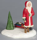 Contemporary carved and painted Santa Claus