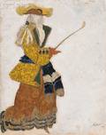 Lon Bakst Russian 18661924 Costume Design for the Marchioness Hunting in THE SLEEPING BEAUTY