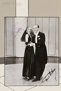 American School 20th Century Two Framed Autographed Photographs Fred Astaire and Ginger Rogers from Shall We Dance