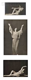 Arnold Genthe American 18691942 Three Studies of Isadora Duncan