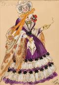 Mstislav Valerianovich Dobuzhinski RussianLithuanian 18751957 Costume for the Headmistress in Graduation Ball