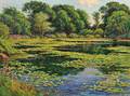 Wayne Beam Morrell American b 1923 Lily Pond