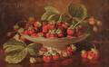 Edward Chalmers Leavitt American 18421904 Still Life with Strawberries