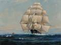 Frank Vining Smith American 18791967 Clipper Under Full Sail