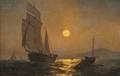 Julian Oliver Davidson American 18531894 Moonlight Cape La Heve France