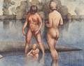 Continental School 20th Century Nude Bathers
