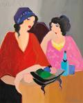 Itzchak Isaac Tarkay Israeli 19352012 After Dinner