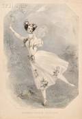 Two Prints of Ballerinas En Pointe Richard James Lane British 18001872 After Alfred Edward Chalon British 17801860 Mademoise