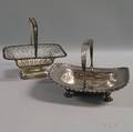 Two English Silverplated Fruit Baskets