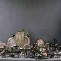 Very Large Group of Miscellaneous Silverplated Tableware