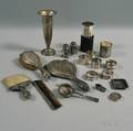 Group of Sterling Silver Tableware and Dresser Items