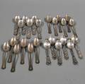 Twentyfour American Sterling Silver Spoons