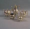 Fivepiece Reed  Barton Silverplated Tea and Coffee Service