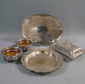 Four Silverplated Serving Items