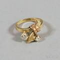 Bicolor 14kt Gold and Diamond Ring