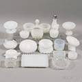 Eighteen Milk Glass Salts