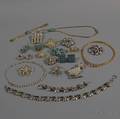 Group of Paste and Rhinestone Costume Jewelry