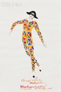 Rouben TerArutunian American 19201992 Costume Design for Edward Villella in Harlequinade