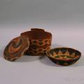 Northwest Coast Basket with Lid and a Craft Basket