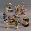Eleven European Porcelain Figures