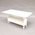 Country Pine Whitepainted Hutch Table
