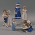 Five Bing  Grondahl and Royal Copenhagen Character Figures