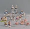 Fifteen Continental Porcelain Figures