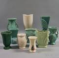 Ten Mostly McCoy Pottery Vases