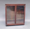 Mahogany Glazed Twodoor Bookcase
