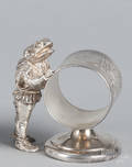 Silverplate figural napkin ring