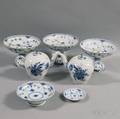 Seven Pieces of Blue and White Royal Copenhagen