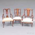 Three Mahogany Chairs