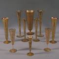 Ten Pieces of Gilded Mostertype Glass