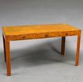 Art Decostyle Burl Veneer Writing Table