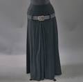 John Galliano Gray Blended Wool Belted Highwaisted Skirt